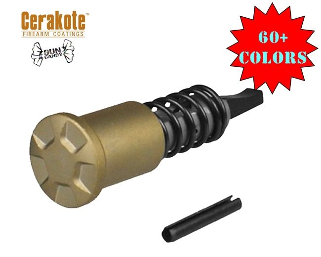 A&A Lightweight Aluminum Cerakote -You Choose Color - Milspec Forward Assist Kit - Shown here in Burnt Bronze