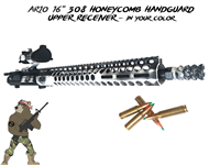 AR10 308 16 Inch Honeycomb Upper Assembly-Custom Color Choice - Shown in Battleworn Stormtrooper White