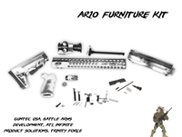 AR10 308 16 Inch Honeycomb Upper Assembly-Custom Color Choice - Shown in Battleworn Stormtrooper White