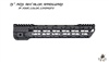 13" Hex AR15 Super Light Free Float M-LOK Handguard with Partial Top Rail - Custom Color
